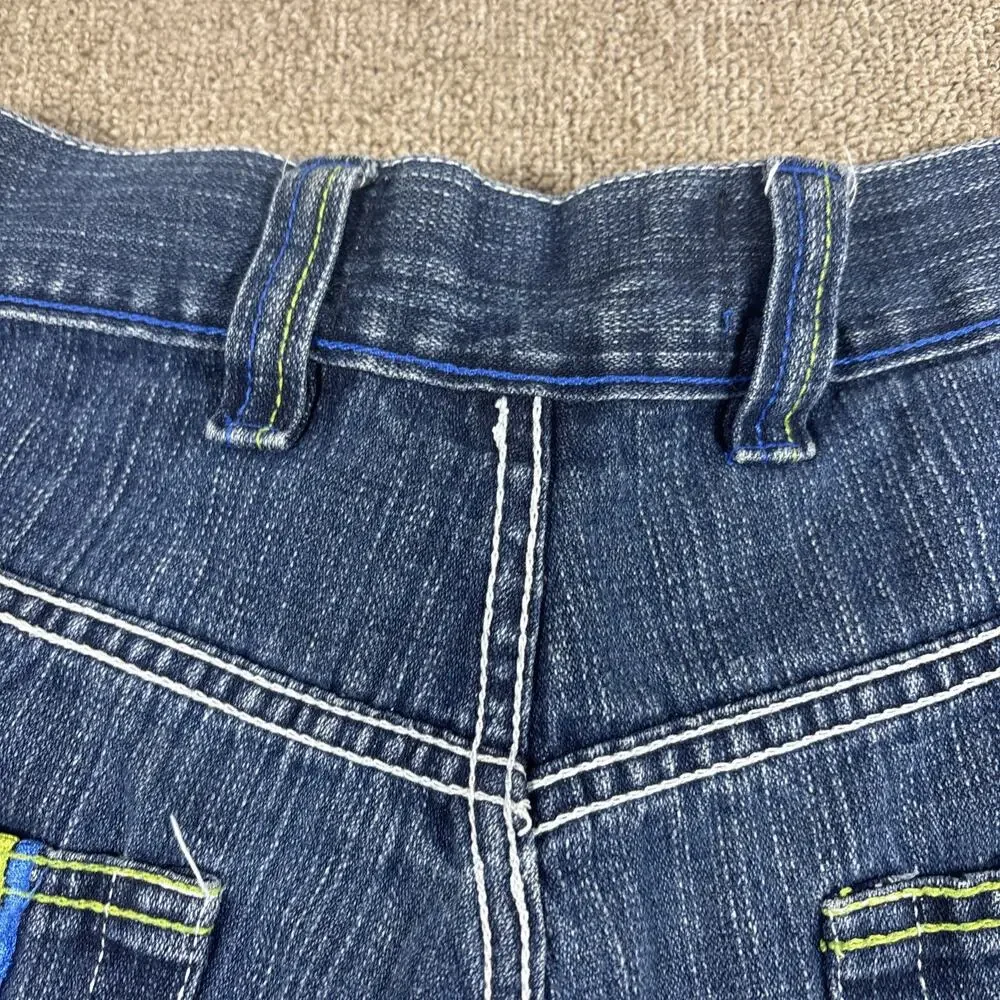 Y2K Men’s Evolution In Design Denim Shorts Jorts Size 50 Big & Tall Blue